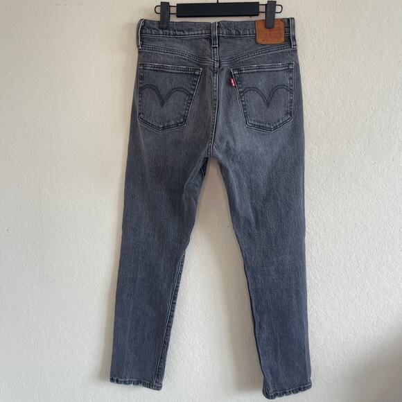 Levi’s 501 S Women’s High Rise Gray Skinny Jeans Button Fly - Size 27 - Picture 2 of 5